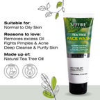 Saffire Naturals Tea Tree Purifying & Cleansing Face Wash