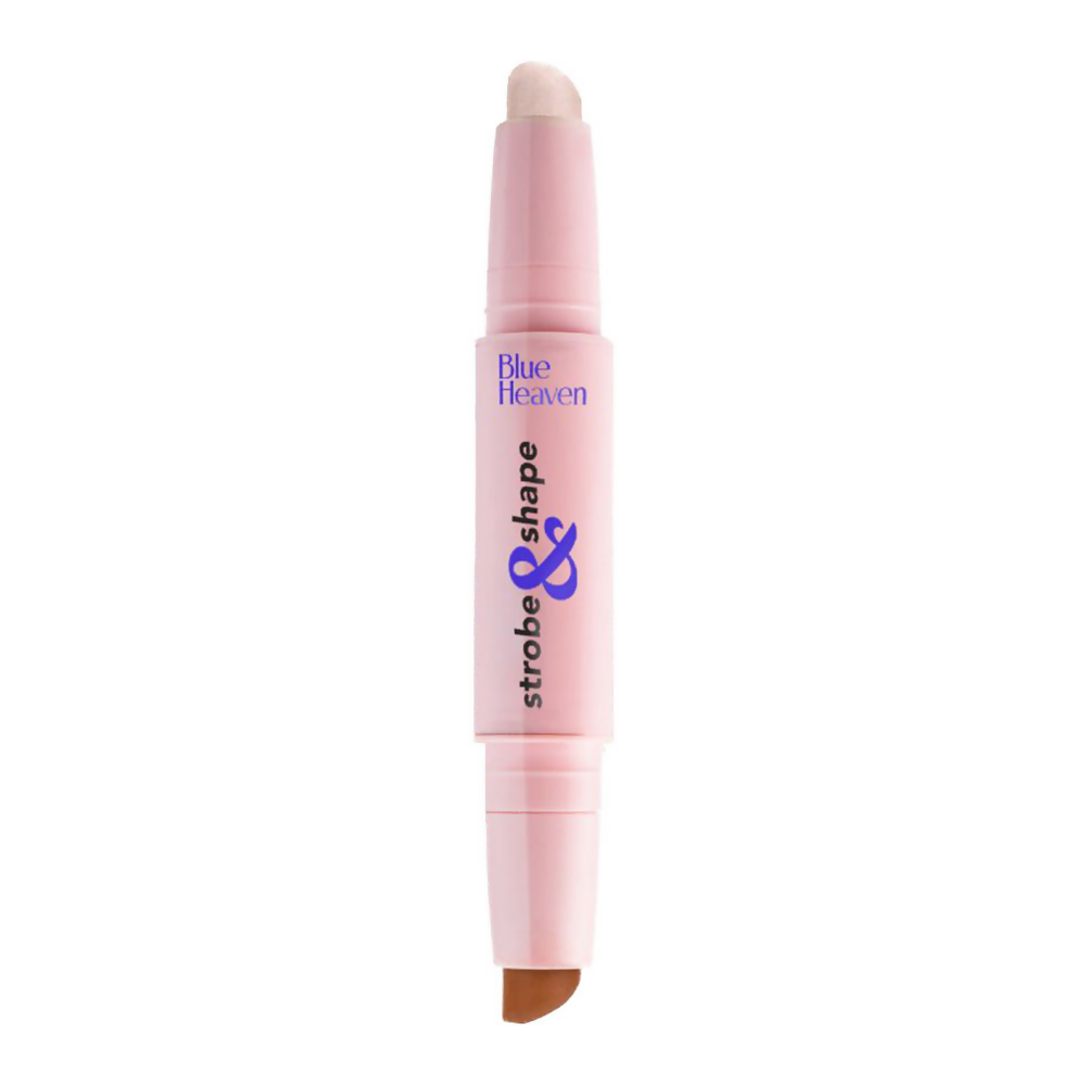 Blue Heaven Strobe & Shape Highlighter And Contour Duo Stick - Fairy Light (Fair To Medium)