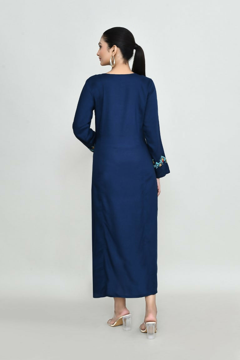 Joban Fashion Blue Rayon Tunic