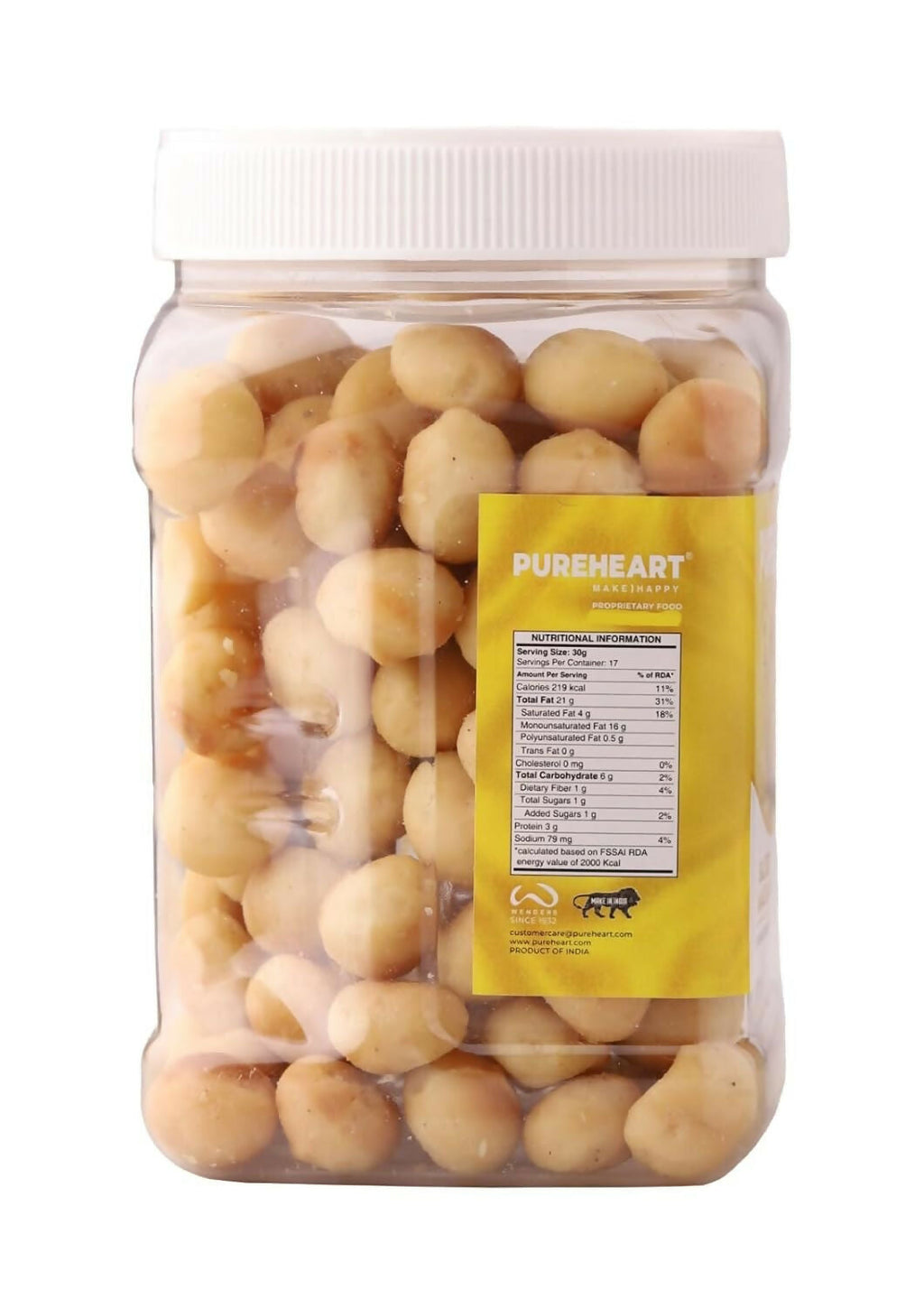 Pureheart Nutreat Combo of Natural Macadamia and Salted Roasted Macadamia - Distacart