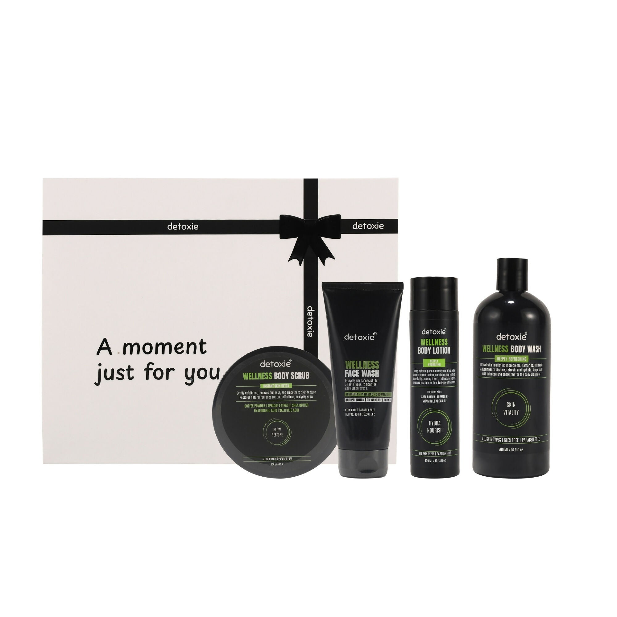 Detoxie Wellness Unisex Hydrating & Glow-Enhancing Bath & Body Essentials