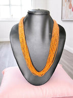 Inhanns Crystal Beads Luxe Edition – Multi-Layered Necklace - Peach