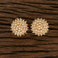 Joban Fashion Women Kundan Pearl Golden White Earrings - Distacart