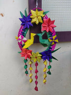 Shuddh Natural Hand Made Palm Leaf Double Parrot Wreath - Distacart