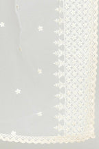 Joban Fashion White Cotton Embroidery Work Pakistani Karanchi Dupatta
