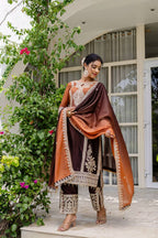 Teeya Creation Multi Color Star Georgette Embroidery Work Fully Stitched Salwar Suit - Distacart