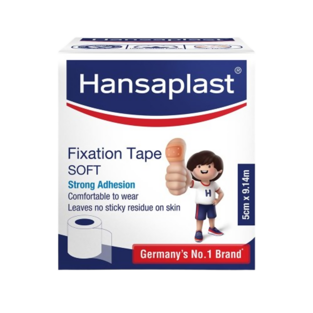 Hansaplast Soft Fixation Tape for Wound Dressing - 5.00Cm X 9.14Mtr - Distacart