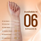 Swiss Beauty Matte Maxx Cover Foundation with Hyaluronic Acid & Vitamin E - 6 Deep Warm