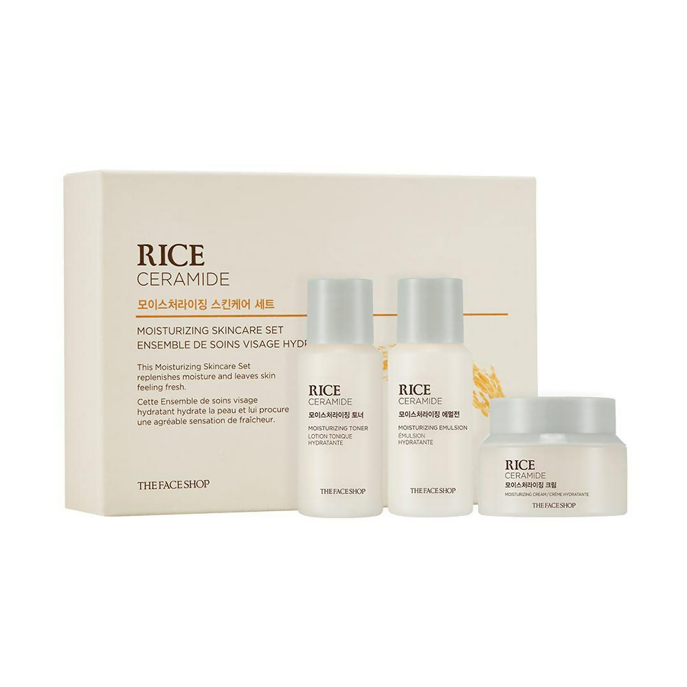 The Face Shop Rice & Ceramide Moisturizing Skincare Set Kit