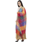 A R SILK Chanderi Multi Box Multi Box Multi Color Color Dupatta or Chunni