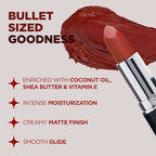 Bella Vita Organic Comfort Matte Bullet Lipstick - Wine Stain