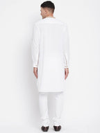 Even Apparels Beige Color Pure Cotton Men's Kurta With Band Collar - Distacart