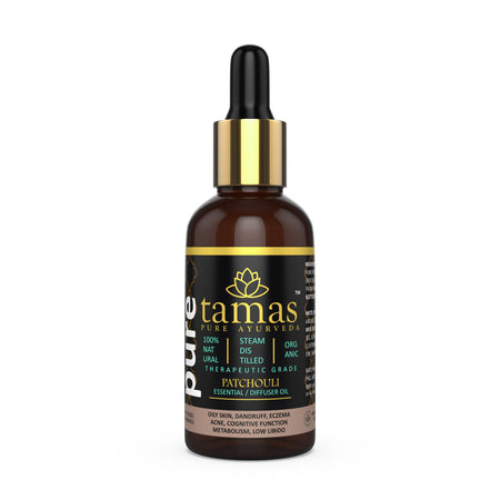 Tamas Pure Ayurveda 100% Organic Patchouli Essential Oil- USDA Certified Organic