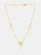 Ruby Raang Sheesh Mahal Necklace