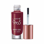 Lakme 9 to 5 Primer + Gloss Nail Colour - Red Alert - Distacart