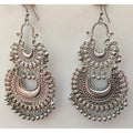 Fancy Silver Party Wear Tassel Beautiful Drops Earrings