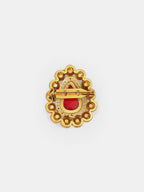 Ruby Raang Teardrop Brooch