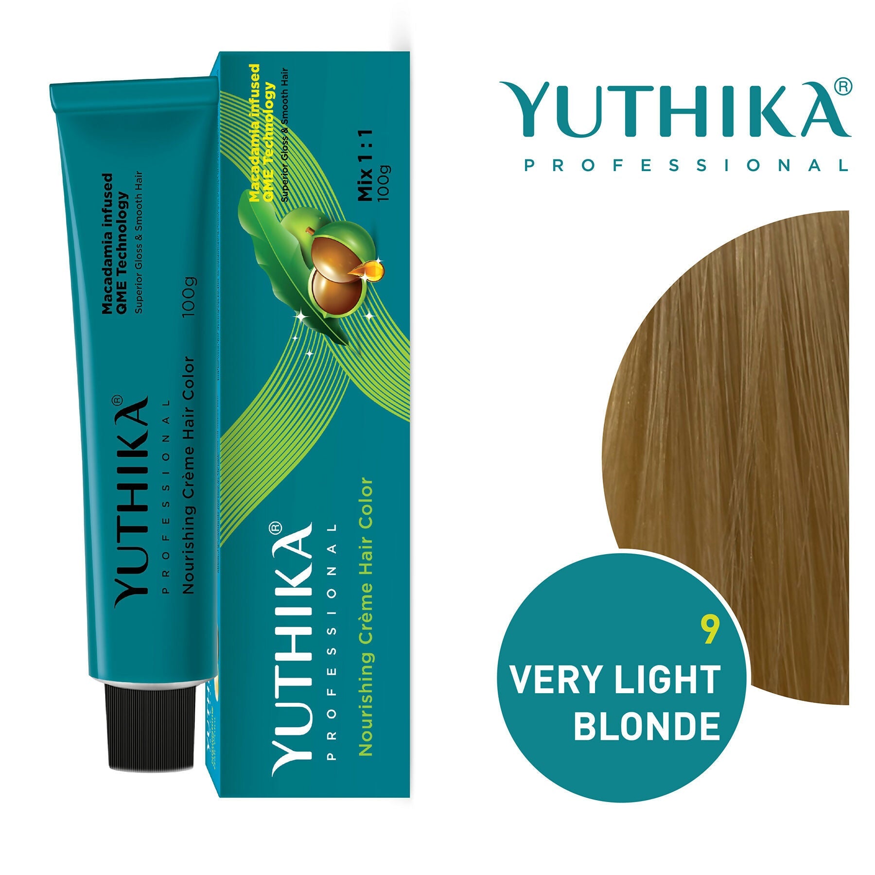 Yuthika Professional Creme Hair Colour - Very Light Blonde