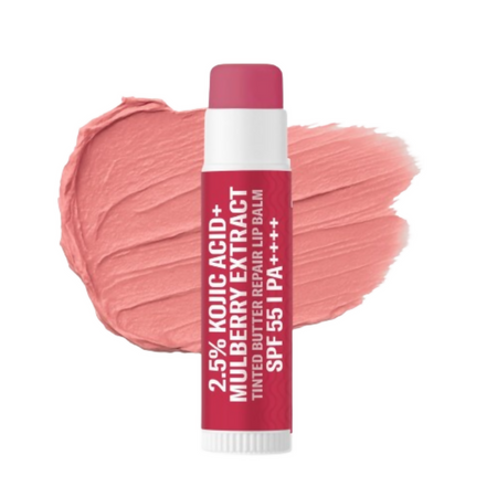 Bake 2.5% Kojic Acid Mulberry Extract Tinted Butter Brightening Lip Balm SPF 55 PA++++