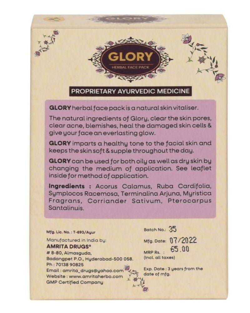 Amrita Glory Herbal Face Pack - Distacart