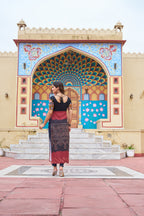 Prazu Fashion Black Rayon Printed With Kutchi Gamthi Work Navaratri Kurti - Distacart