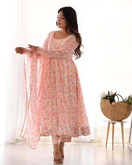 Lehenga Mart Designer Anarkali Suit for Women or Girls - Multicolor