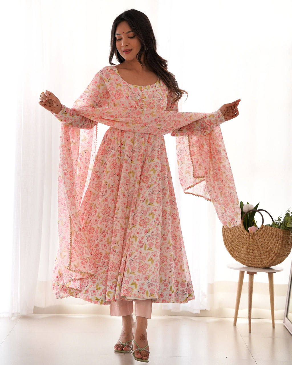 Lehenga Mart Designer Anarkali Suit for Women or Girls - Multicolor