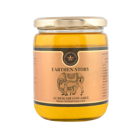 Earthen Story A2 Desi Gir Cow Ghee | Pure A2 Cow Ghee | Natural & Premium Gir Cow Ghee