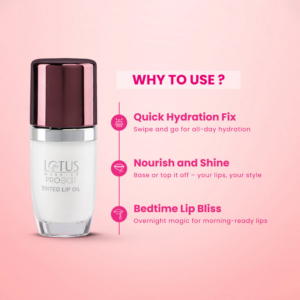 Lotus Make Up Proedit Tinted Lip Oils - Transeculant