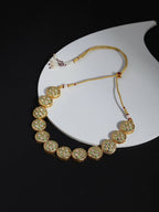 Gold-Toned White Brass Gold-Plated Necklace - Ruby Raang - Distacart