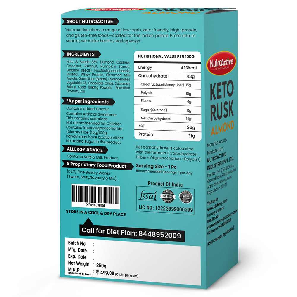 NutroActive Keto Breakfast Bar - Distacart
