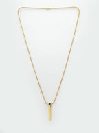 NVR Men Gold-Polished Geomatric Pendent With Chain