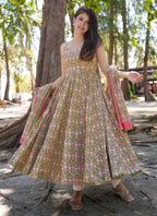 Vegaa Fashion Multi Color Muslin Digital Print Designer Salwar Suit - Distacart