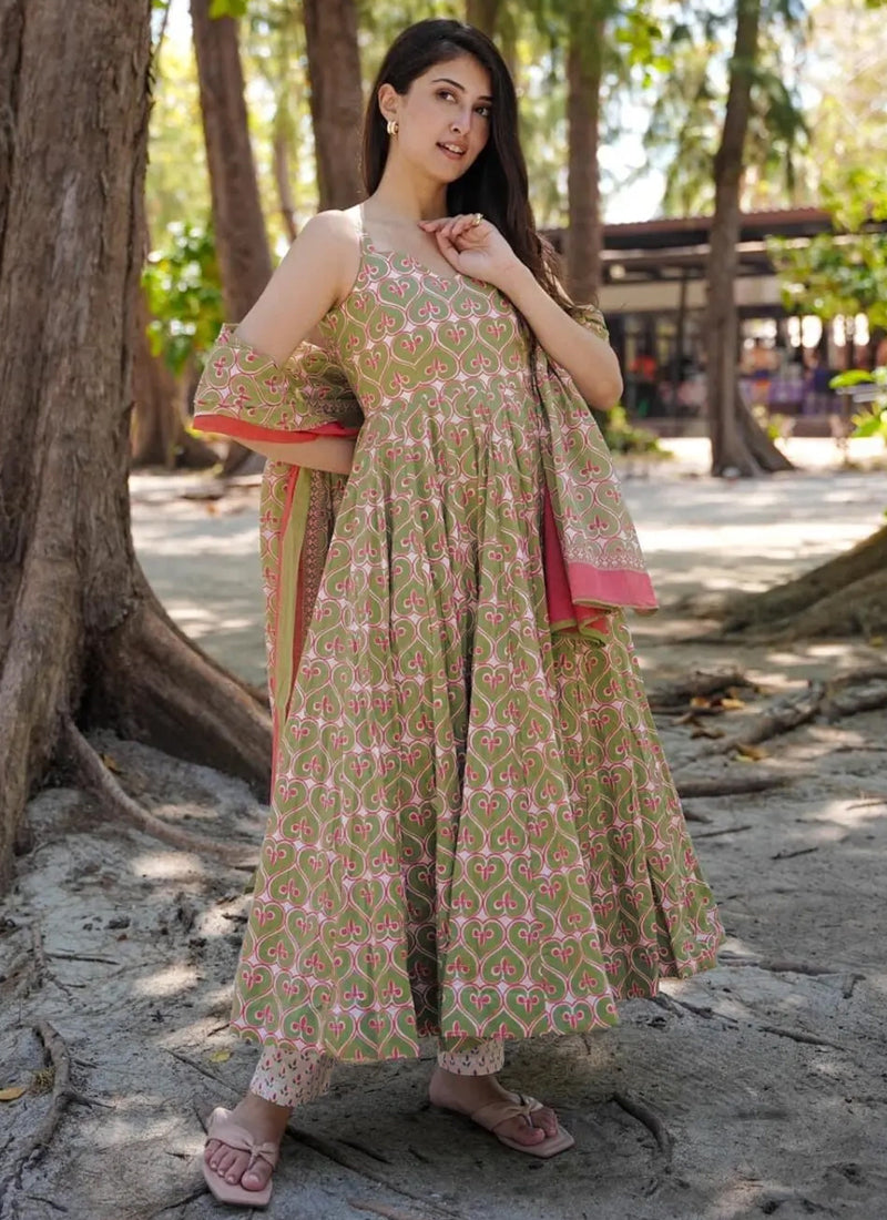 Vegaa Fashion Multi Color Muslin Digital Print Designer Salwar Suit - Distacart