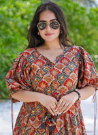 Vegaa Fashion Multi Color Rayon Digital Print Designer Western Gown - Distacart