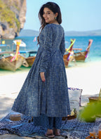 Vegaa Fashion Navy Blue Pure Muslin Digital Printed Designer Salwar Suit - Distacart