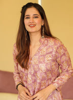 Vegaa Fashion Coral Muslin Digital Print Designer Kurti Pant - Distacart