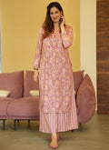 Vegaa Fashion Coral Muslin Digital Print Designer Kurti Pant - Distacart