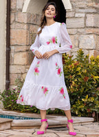 Vegaa Fashion Off White Rayon Kota Checks Digital Print Kurti - Distacart