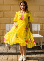 Vegaa Fashion Yellow Rayon Kota Checks Digital Print Kurti - Distacart