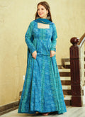 Vegaa Fashion Rama Georgette Digital Print Designer Gown For Festive - Distacart
