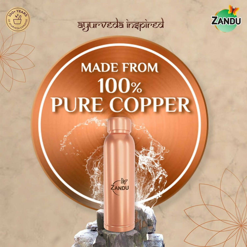 Zandu Copper Water Bottle - Distacart