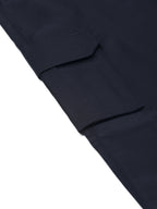 Jainish Men's Casual Cotton Solid Cargo Pants ( KGP 154 Navy-Blue ) - Distacart