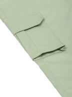 Jainish Men's Casual Cotton Solid Cargo Pants ( KGP 154 Pista-Green ) - Distacart