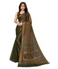 Vamika Green Chiffon Brasso Bollywood Style Woven Saree (BARKHA GREEN) - Distacart