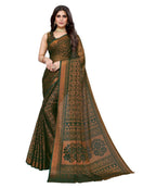 Vamika Green Chiffon Brasso Bollywood Style Woven Saree (BARKHA GREEN) - Distacart
