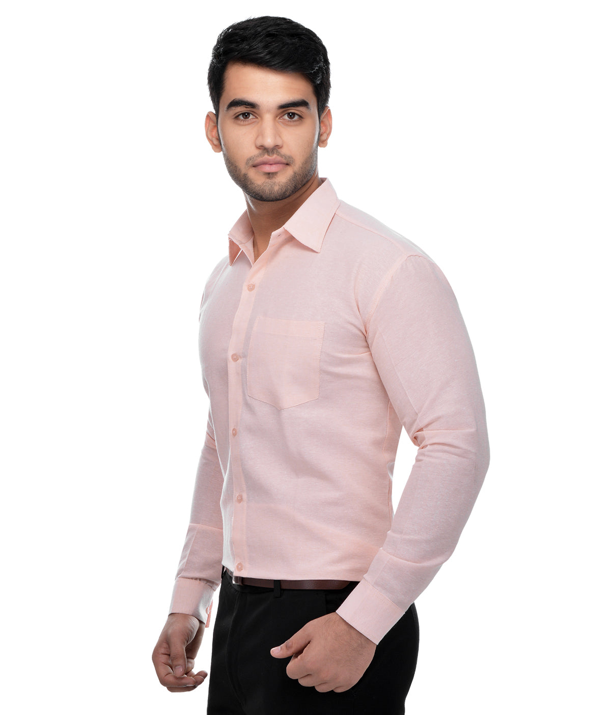 RIAG Beige Men's Full Sleeves Solid Shirt - Distacart