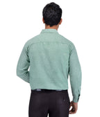 RIAG Green Men's Full Sleeves Solid Shirt - Distacart