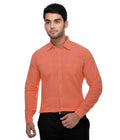RIAG Orange Men's Full Sleeves Solid Shirt - Distacart