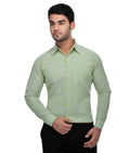 RIAG Green Men's Full Sleeves Solid Shirt - Distacart